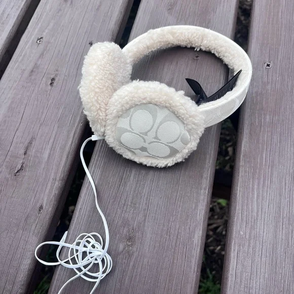 Coach | Headphones | Coach Shearling Earmuff Headphones  display picture 3